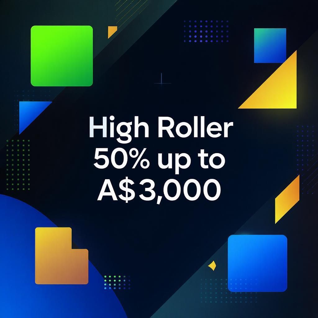High Roller 50% up to A$3,000